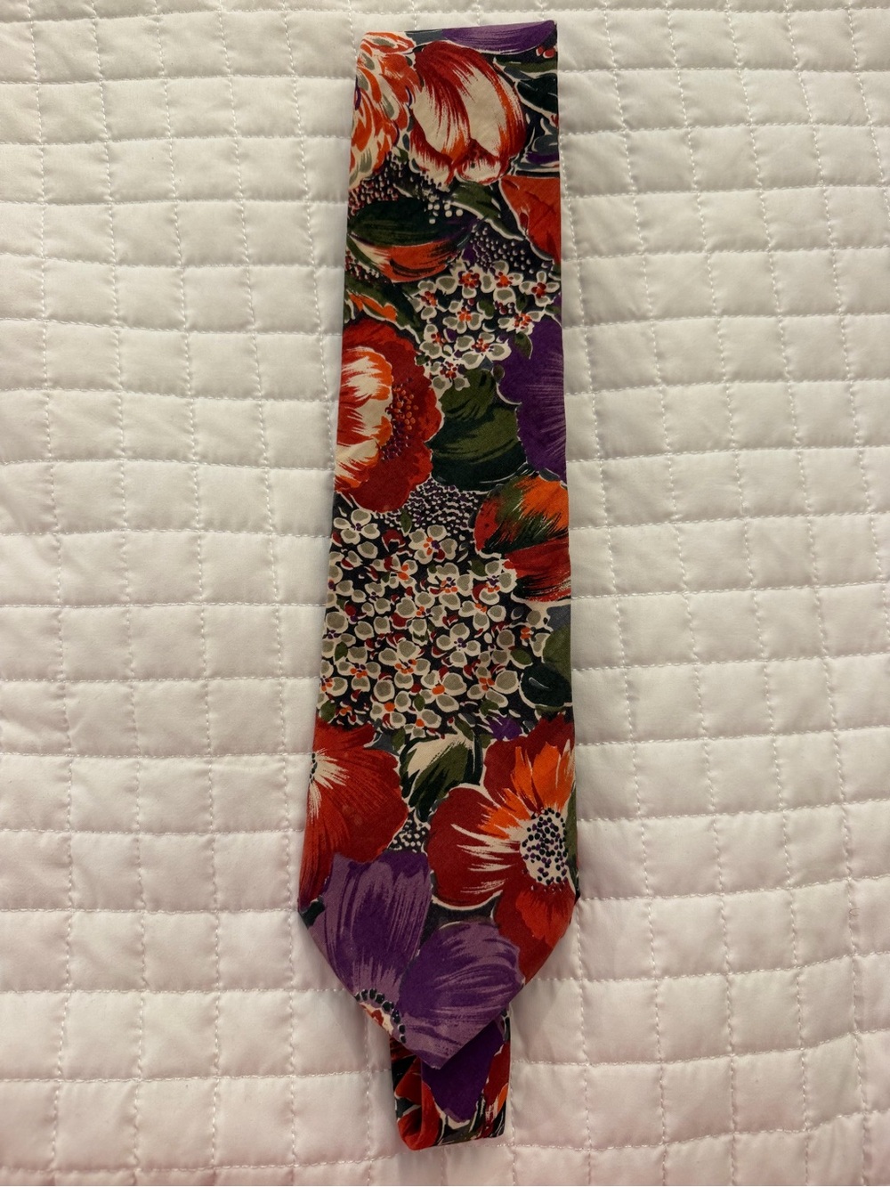80s Floral Tie